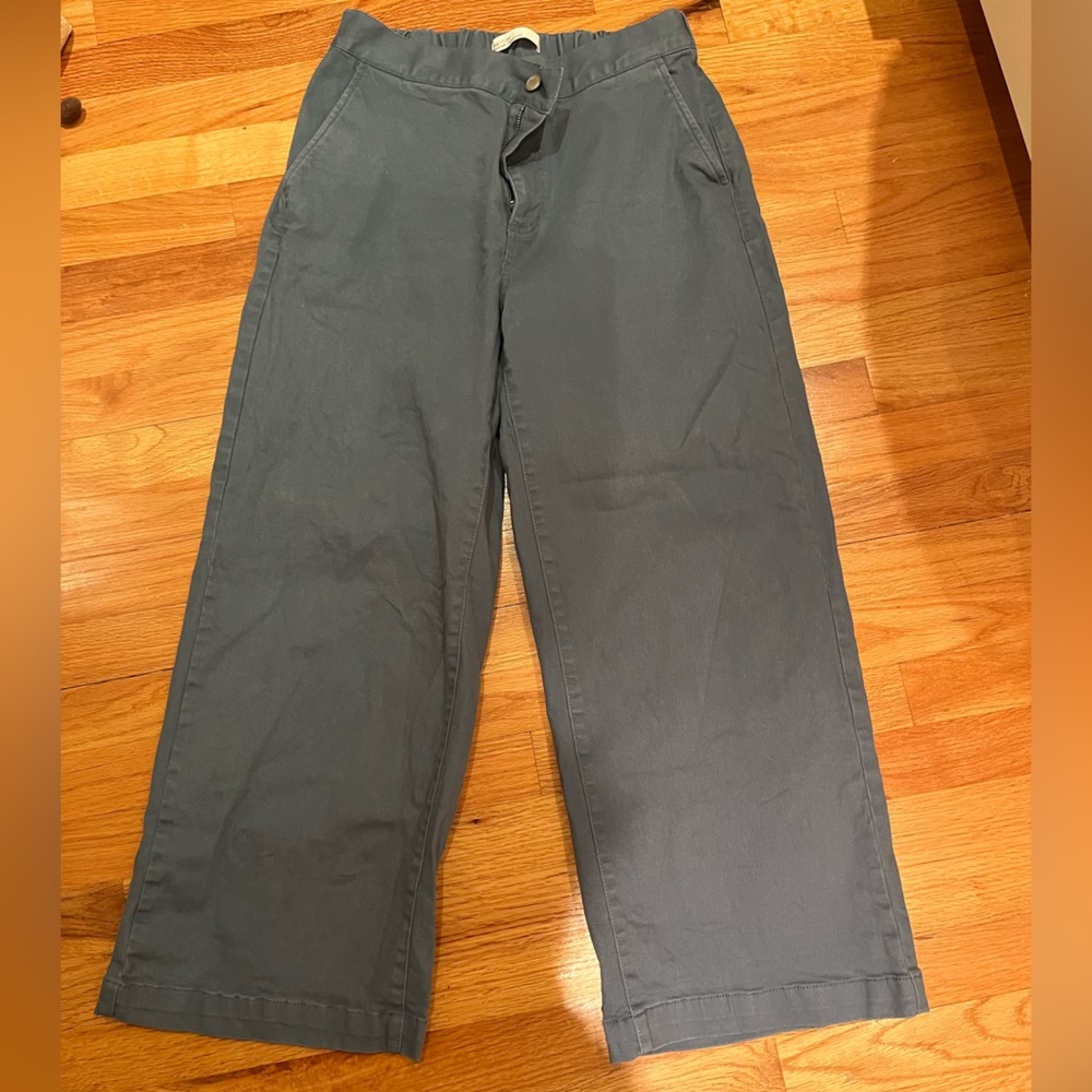 Oak + Fort Blue High-Rise Pants